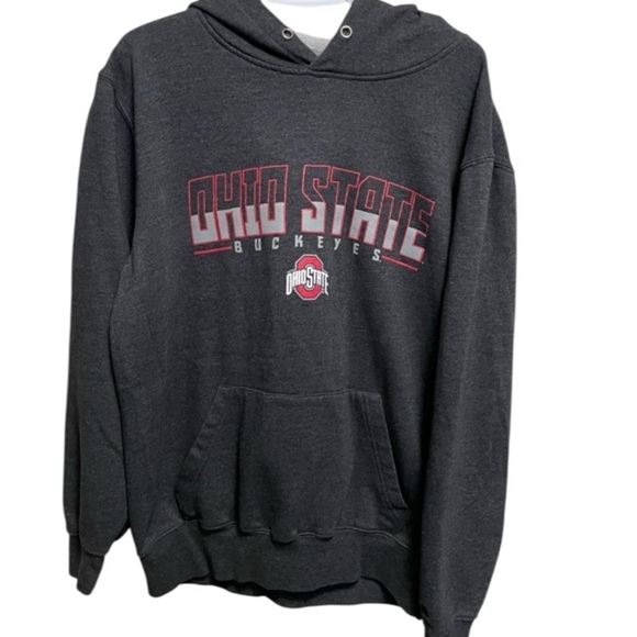 Ohio State Buckeyes Football Gray Hoodie Men’s Large - Picture 1 of 6